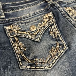 Miss Me - Capri Style - embroidered bling - sz 27